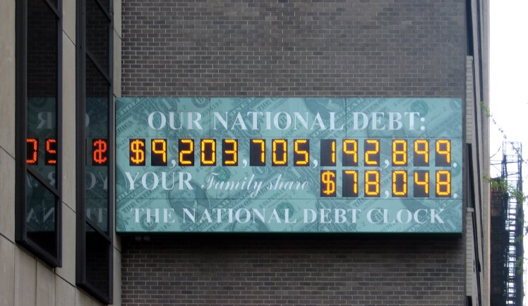 national debt clock condition